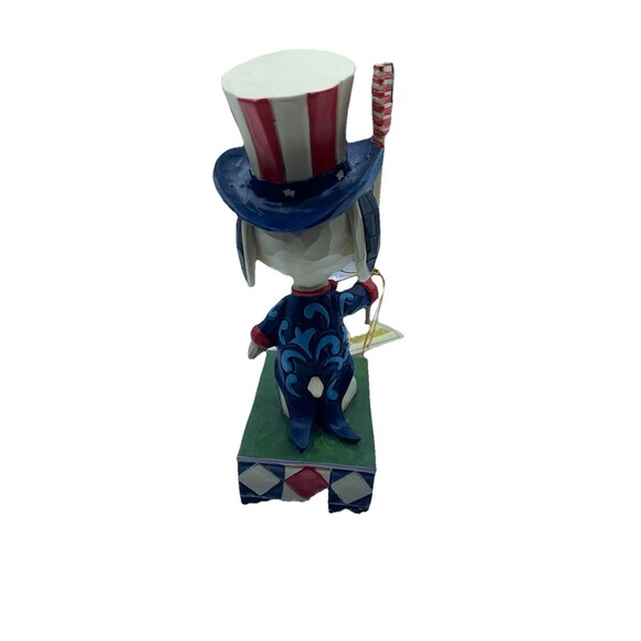 Jim Shore Peanuts  Snoopy Patriot #4043617 Figurine 6" American Flag - Picture 4 of 8